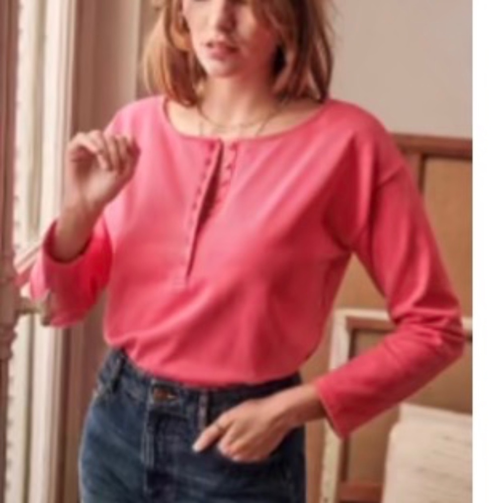 Sezane Gatsby T-shirt Bubblegum Pink - Size M